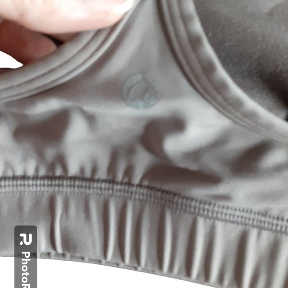 Beige Strappy Un Padded Sports Bra Crop Top - Picture 3 of 7